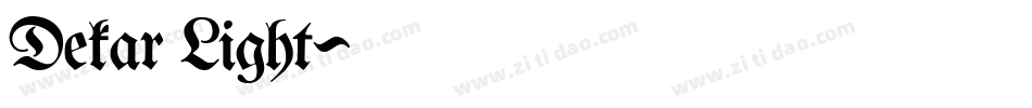Dekar Light字体转换